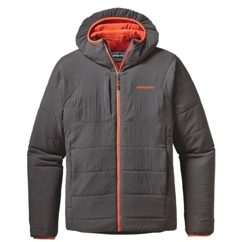 Patagonia Men's Nano Air Hoody Jacket in Grey/Orange Size M *Rarely Worn*
